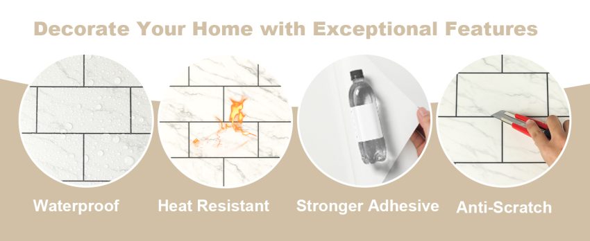Peel and Stick Backsplash Tile