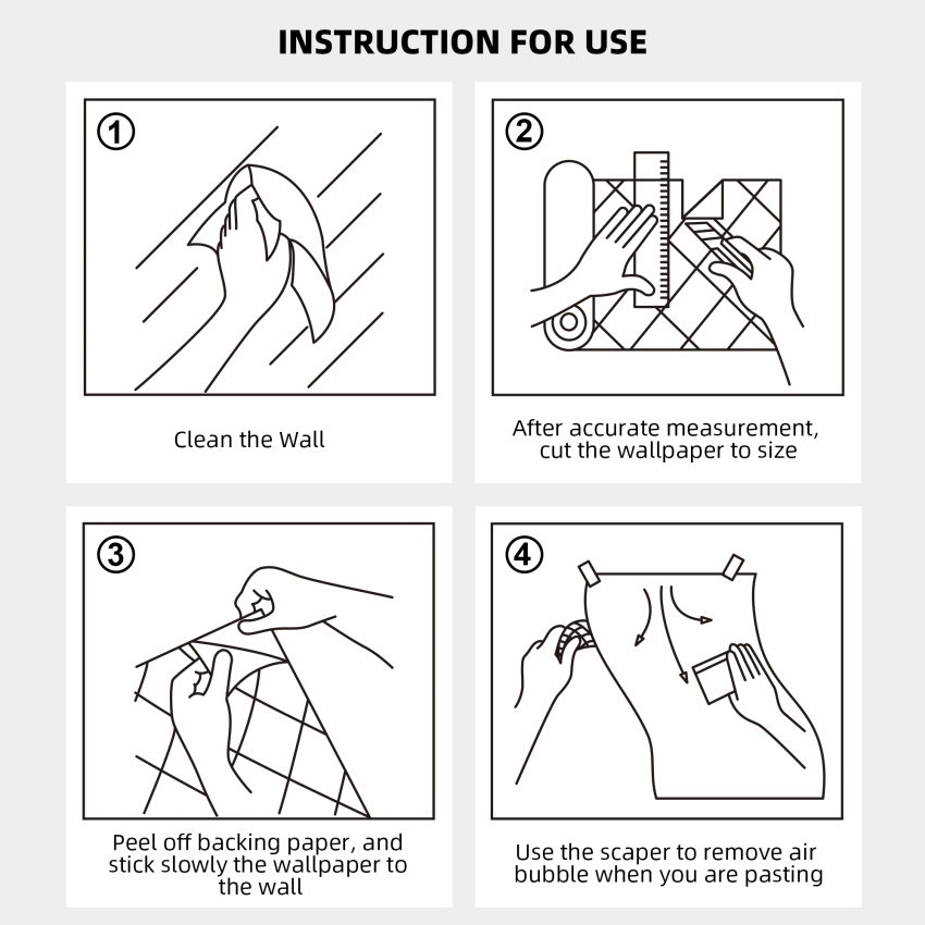 how to install peel and stick wallpaper